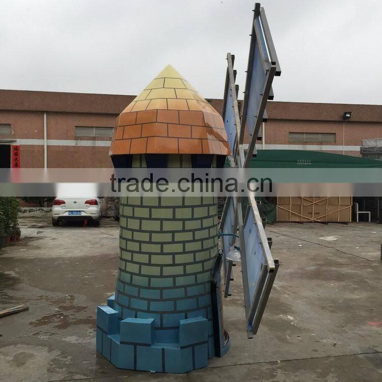 Outdoor fiberglass big Pinwheel sculpture
