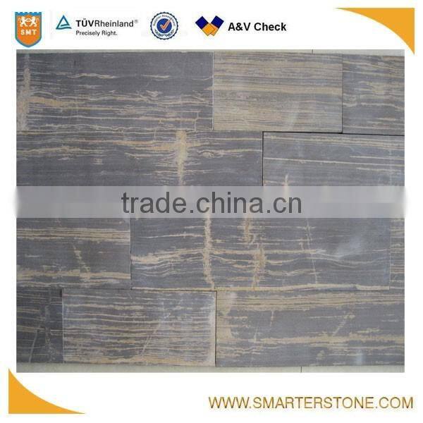 Brown limestone tiles for wall cladding