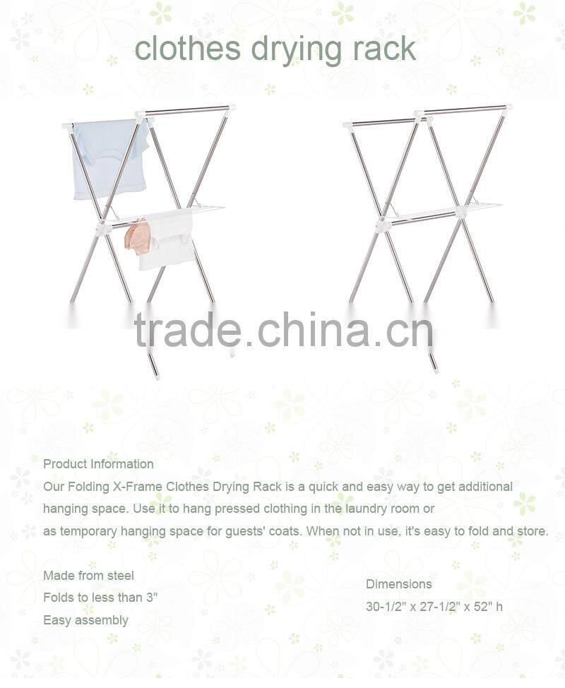 Convinent balcony stainless aluminum drying rack