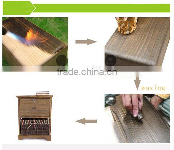 Multi PP drawer paulownia storage cabinet