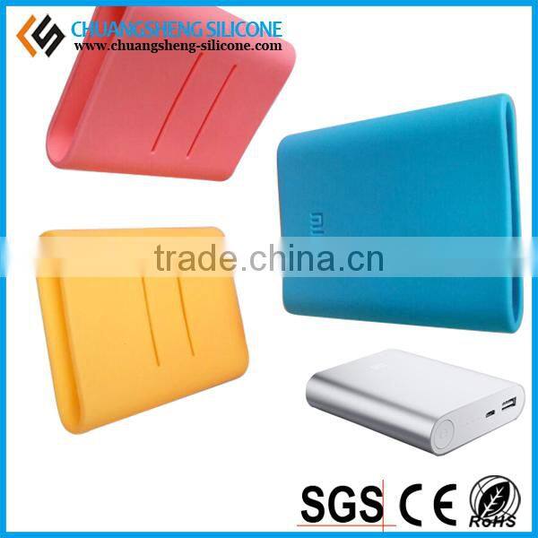 Eco-friendly portable power bank case,silicone cover for power bank,protect case for battery charger,smart gift for promotional