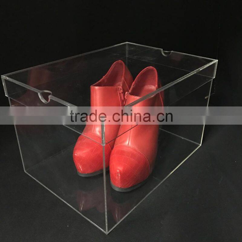 high quality household clear acrylic shoe boxes