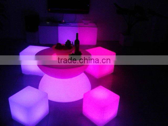 led light table decoration/led outdoor table/glowing led bar table
