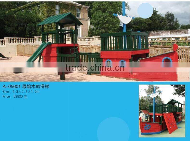 wooden train set CE, GS Certificated Outdoor Playground kids play SET Muiti play set