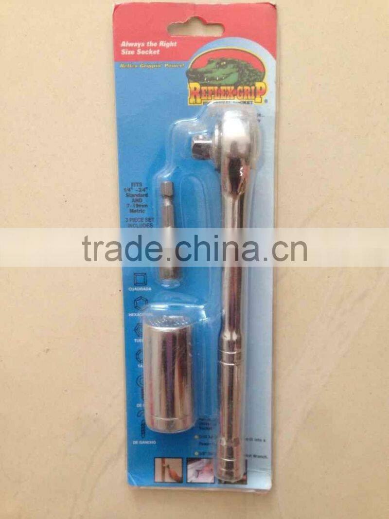 2 in 1 hand socket wrench tool set