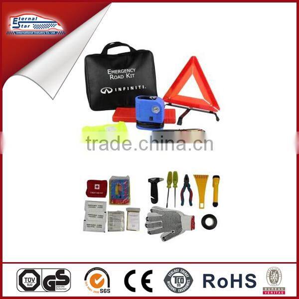car accessories of roadside emergency kit