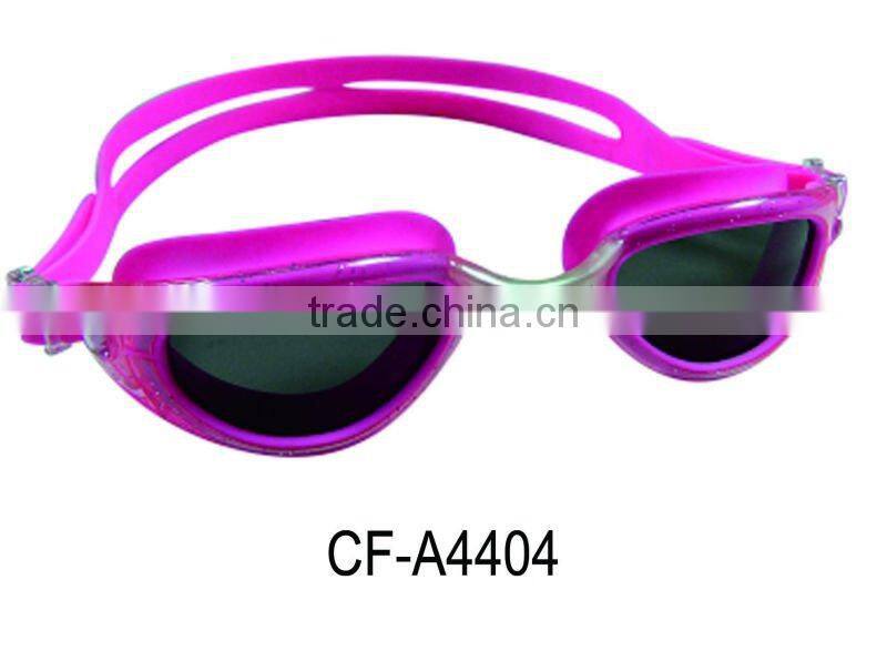 CP lens silicone swimming goggle with CE certifacate