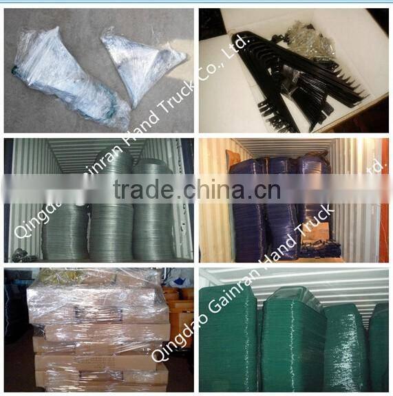 solid wheel aluminum tub hand wheel barrow for agriculture