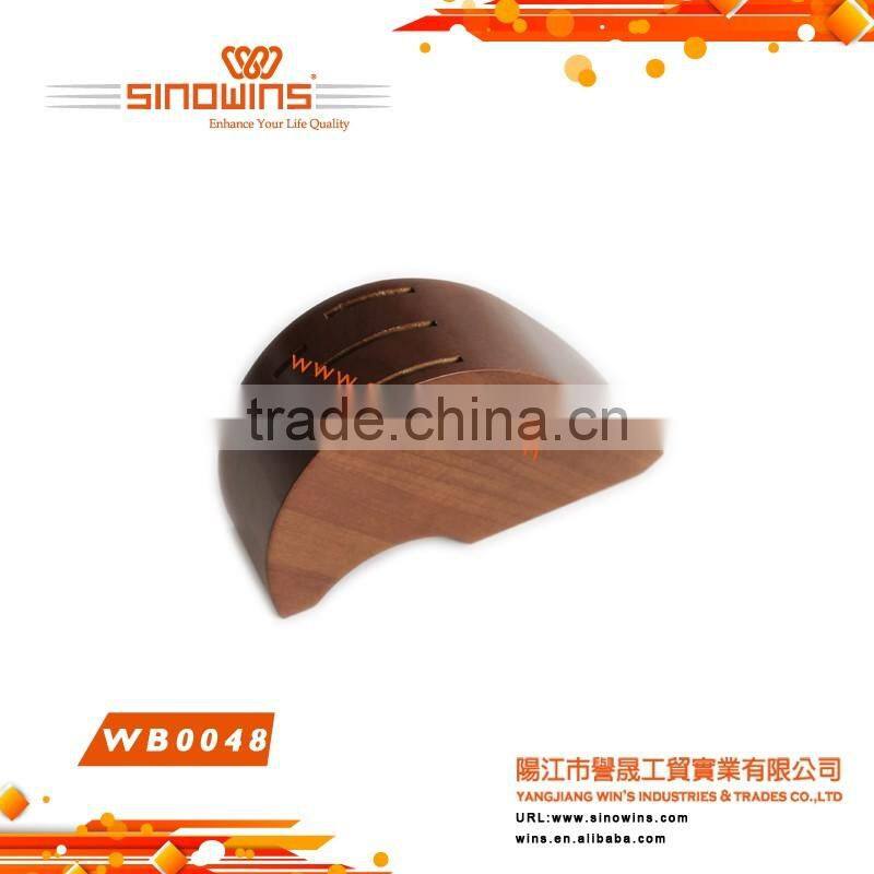 WB0048 Wooden Stand 3pcs Slotted Knife Block Different Colors