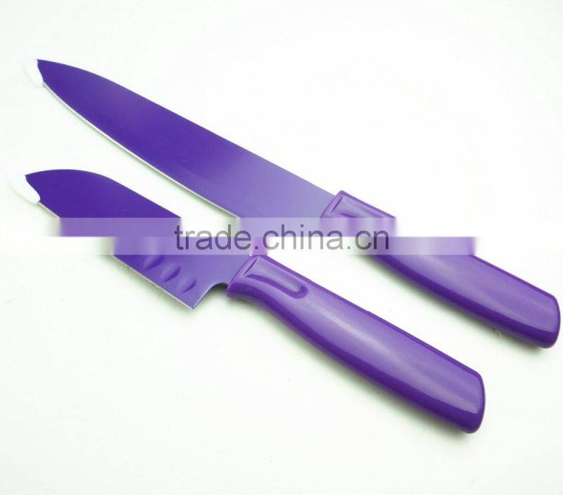 52008 5pcs non-stick knife with abs handle