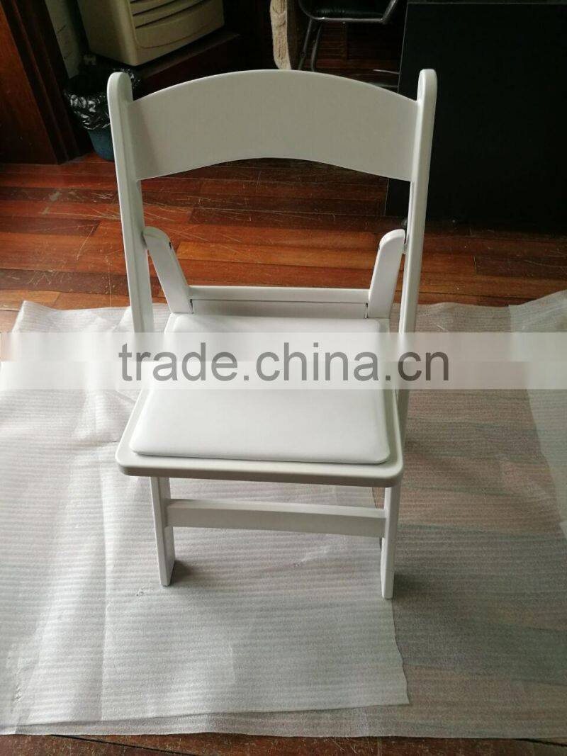 modern strong wedding white resin folding chairs for sale
