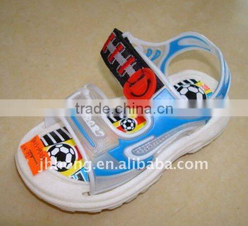 children's fancy elastic sandal / football slippers