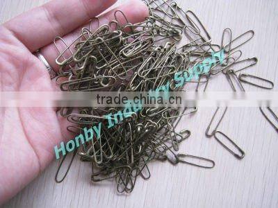 22mm Antique Bronze Coiless French Loop Tag Pin