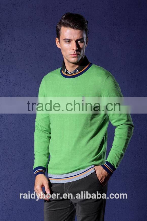 Men's college style basic sweater