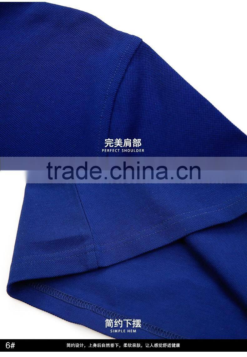 100% cotton pique custom polo shirt blank golf t-shirt short sleeve mens polo t shirt