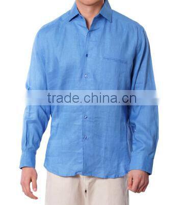 Men's Custom Long Sleeve Linen Shirt