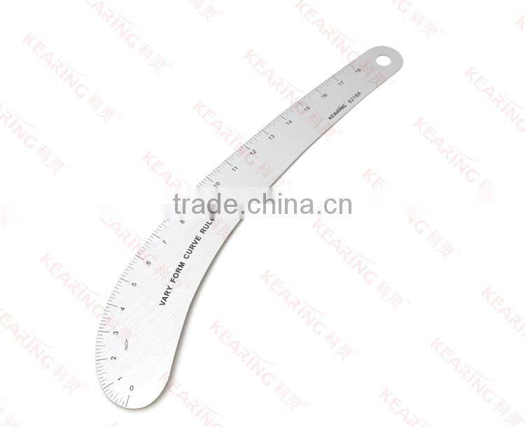Kearing brand Inch metal ruler with 18 inch length for fashion design # 6218A