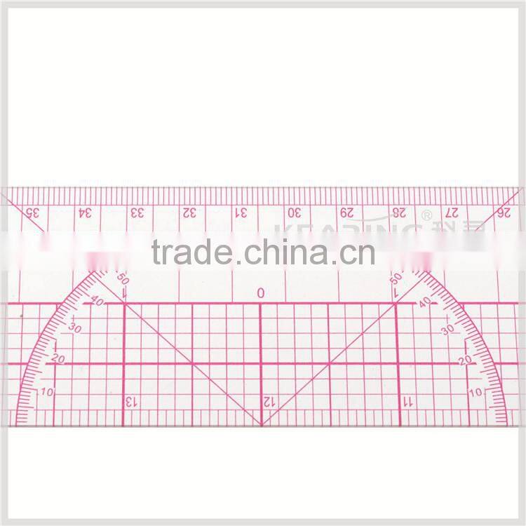 60cm&24" straight flexible 1.2mm thickness sandwich line plastic garment ruler for sewing design#8097