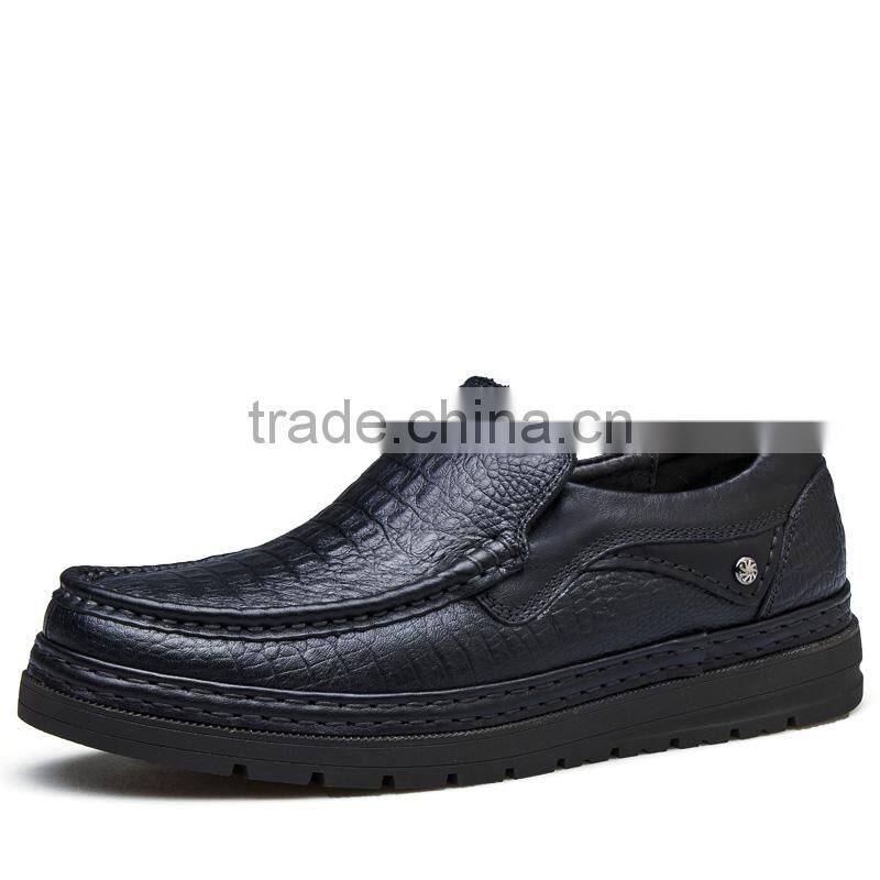 china brand formal Business men's shoes casual fashion sample for male, men casual shoes with top layer leather made in jinjiang