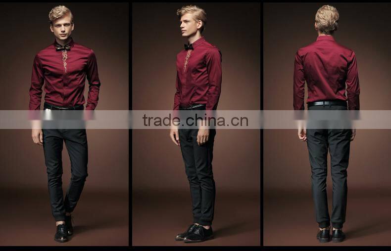 2015 Fashion high quality plain color man shirt