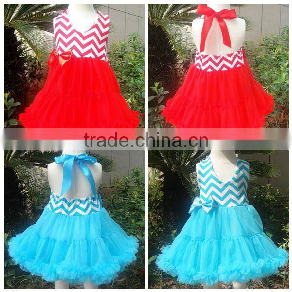Newest kids wholesale chevron maxi dress