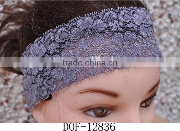 Fashion white HOT popular cotton spring lace hairband