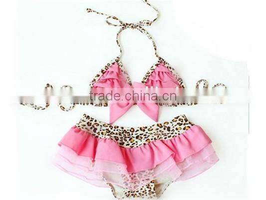 Fashion little girl's bikini with hat wholesale