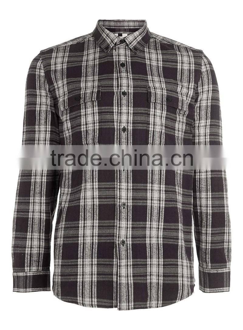 men Gingham Button Down Smart Shirt