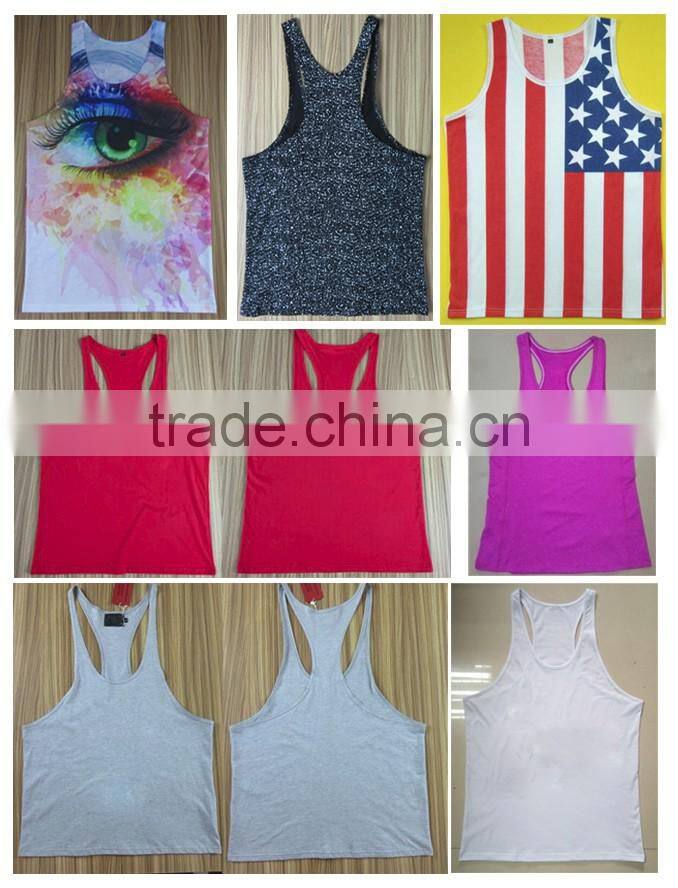 Latest gym fitness tank top safety vest dri fit tank top men custom