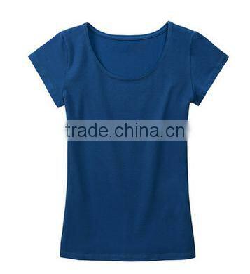 100% polyester o neck cheap 2016 women t shirt