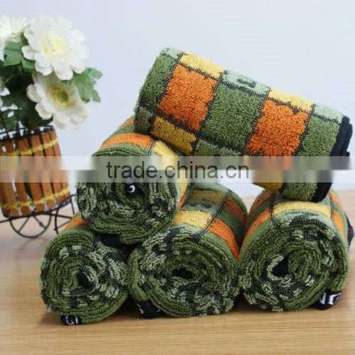 Custom woven dobbi jacquard terry hotel towel