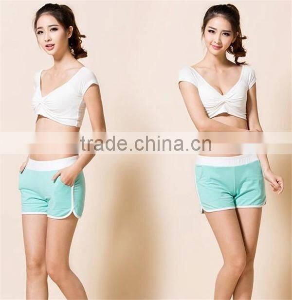 newest style wholesale grey women beach shorts for summer
