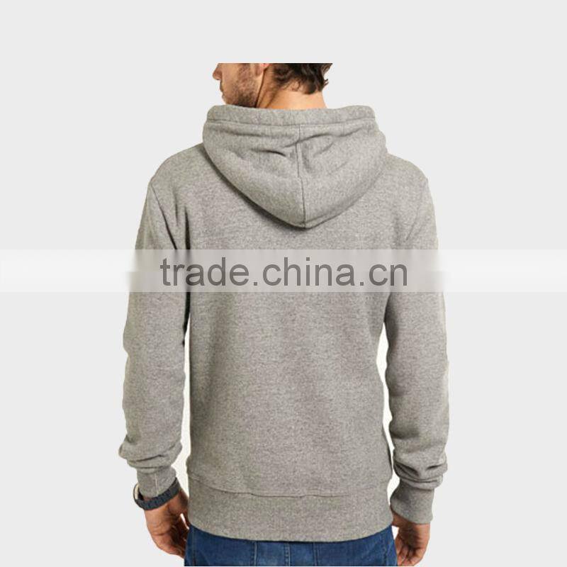 100% Cotton Men's Grey Hoodies