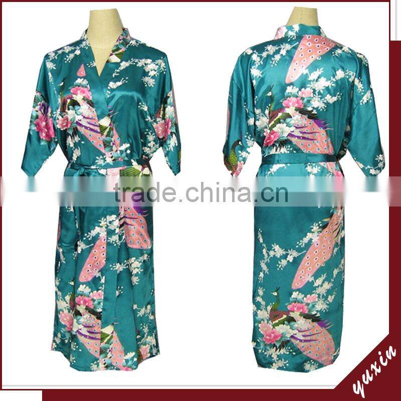 satin robe bath robe Custom made japanese sex girl kimono 0609017