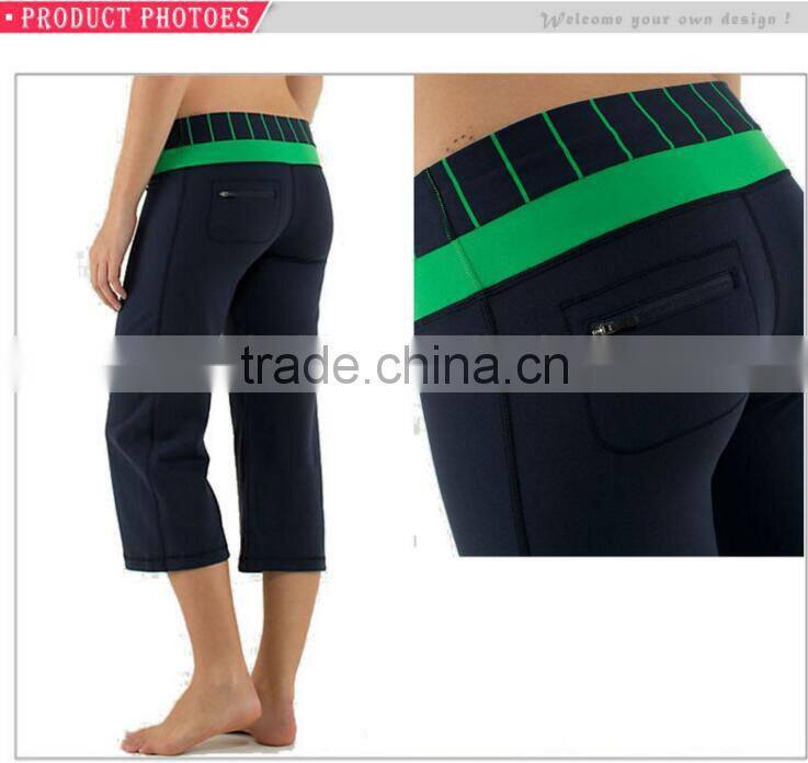 Hot Sale Custom Capri Yoga Pants Wholesale Loose Sport Pants For Women