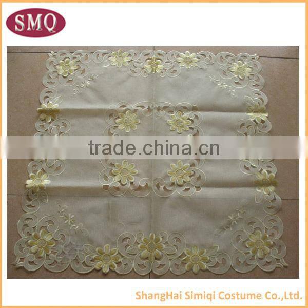 100% polyester hot selling new design embroidery trendy tablecloths