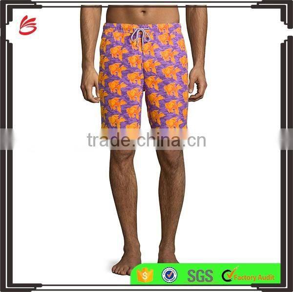 Wholesale fashion man swim trunks man beach wear printed beach sport shorts