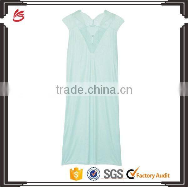 Midnight-Blue Stretch-Silk Satin Sexy Lingerie Sleepwear in Slim Fit for Women