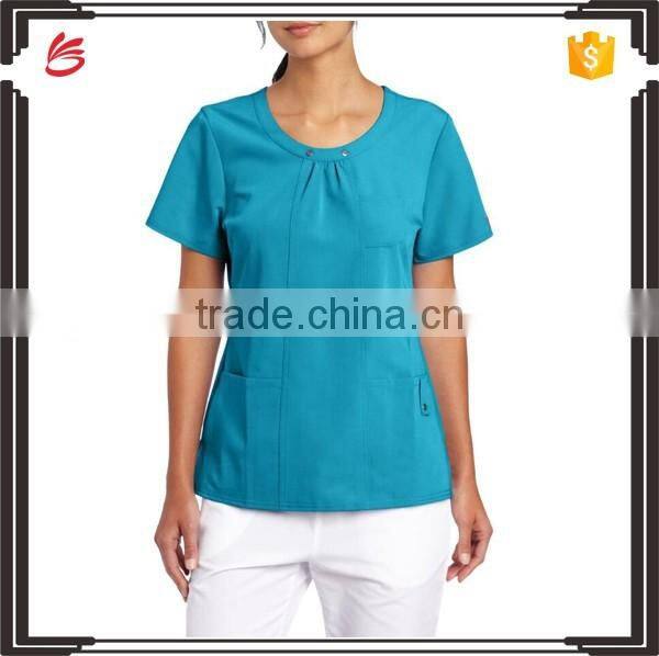 scrubs women's xtreme stretch junior fit scoop neck top hospital uniform
