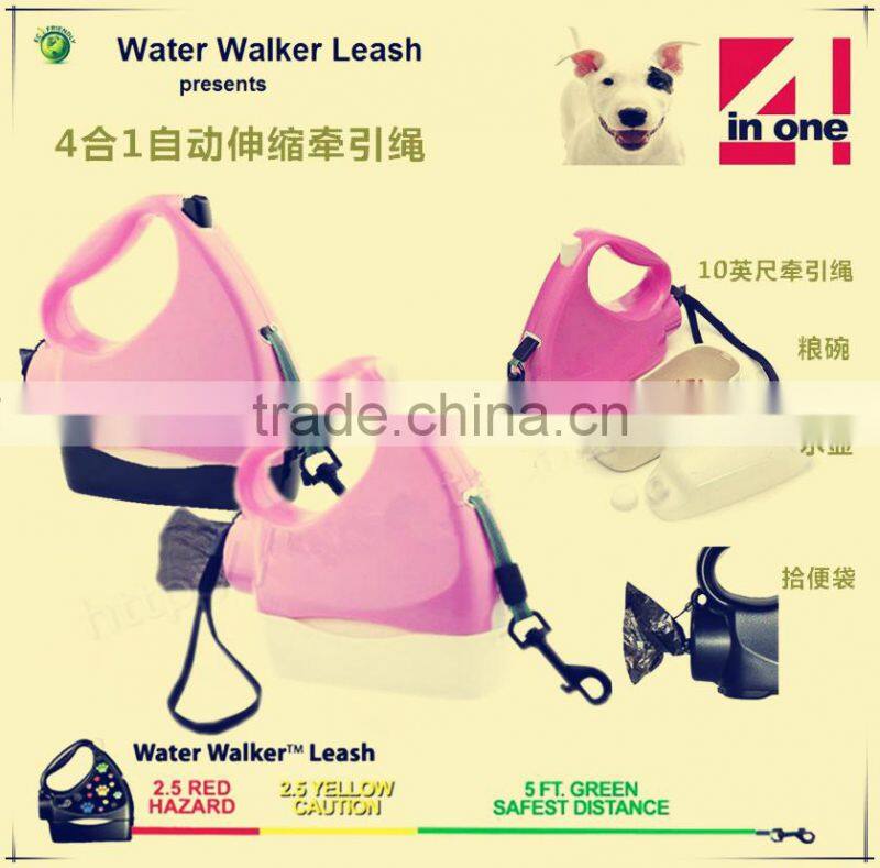 R1957H Hands Free Nylon Dog Leash Dog Lead Dog Jogging Leash With Waste Bag Collector