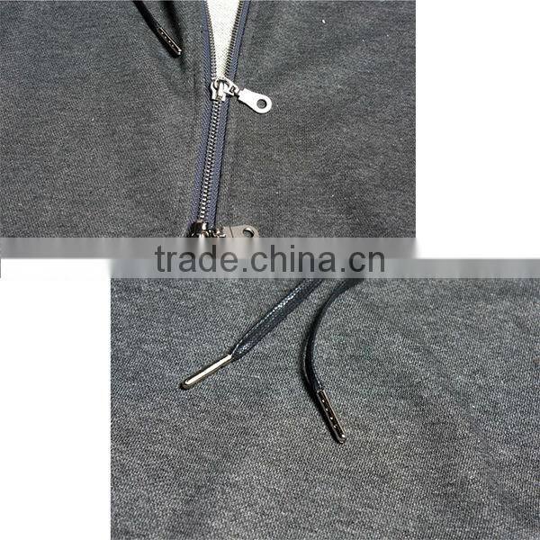 Blank zip up hoodie men sleeveless sweatshirt heavy hoodies sweatshirt