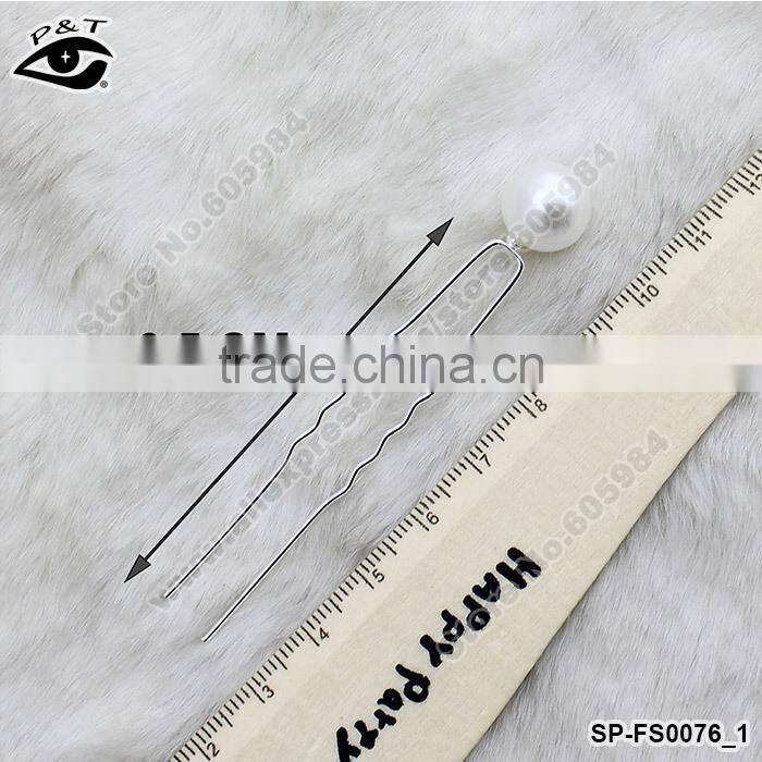 Wedding Hair Pins U shaped Hair pin fancy pearl hair bobby pins for girls