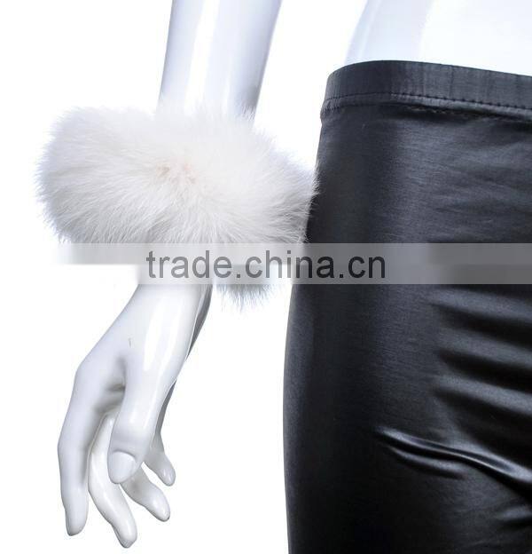 2015 new genuine raccoon fur cuff/ real fur cuff