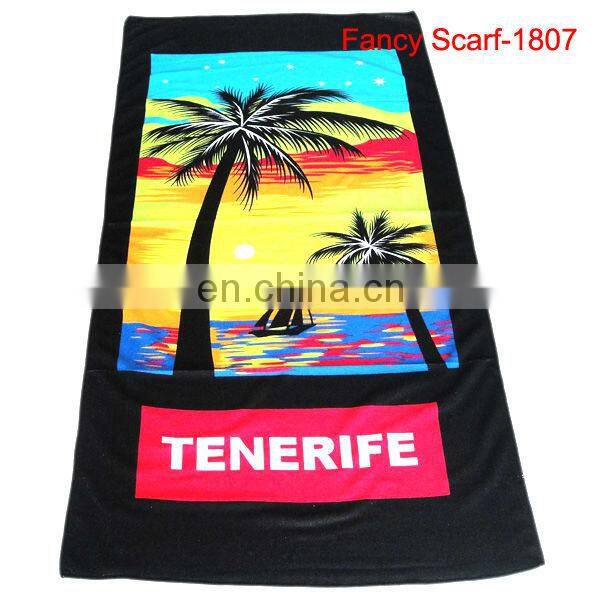 Custom Screen Printing Beach Towel Comply with REACH Standard