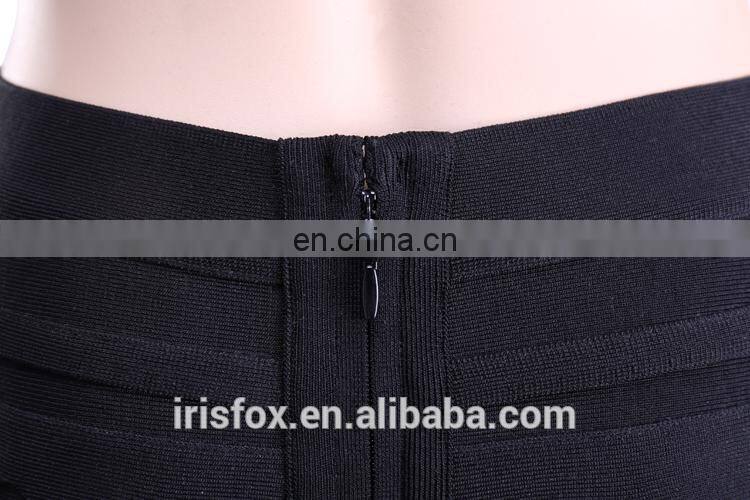 Woman clothing pencil skirt, 90% rayon bandage skirt, knitted rayon bandage dress