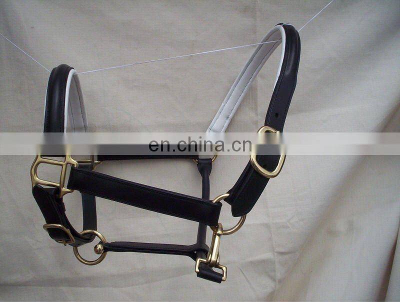 WHITE PADDED LEATHER HALTER