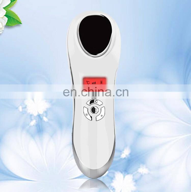 2017 skin rejuvenator ultrasonic Hot cold facial massager vibrating facial massager