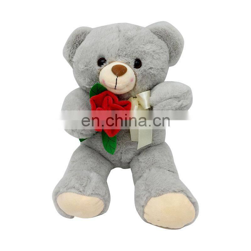 Colorful Plush Large Bear Custom Heart Beat Realistic Bear Stuffed Toys
