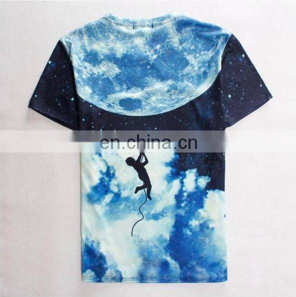 Fashion leading new design 2016 men 3d t shirt manufacturer cheap quick dry T shirt for men
