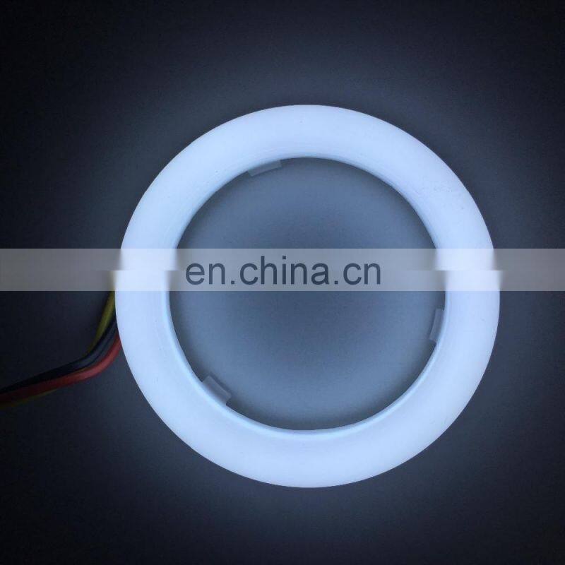dual color cotton light LED halo ring angel eyes white amber